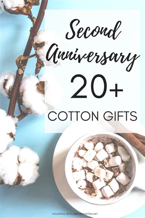 2nd anniversary cotton ideas|cotton presents for 2nd anniversary.